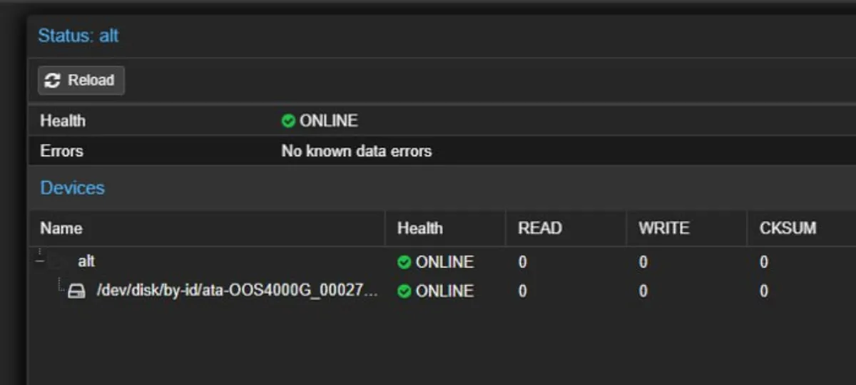 ZFS Proxmox